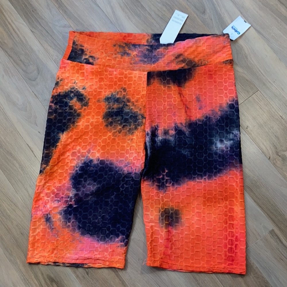 tie dye print honeycomb stretch long short size 3X juniors - Picture 5 of 13